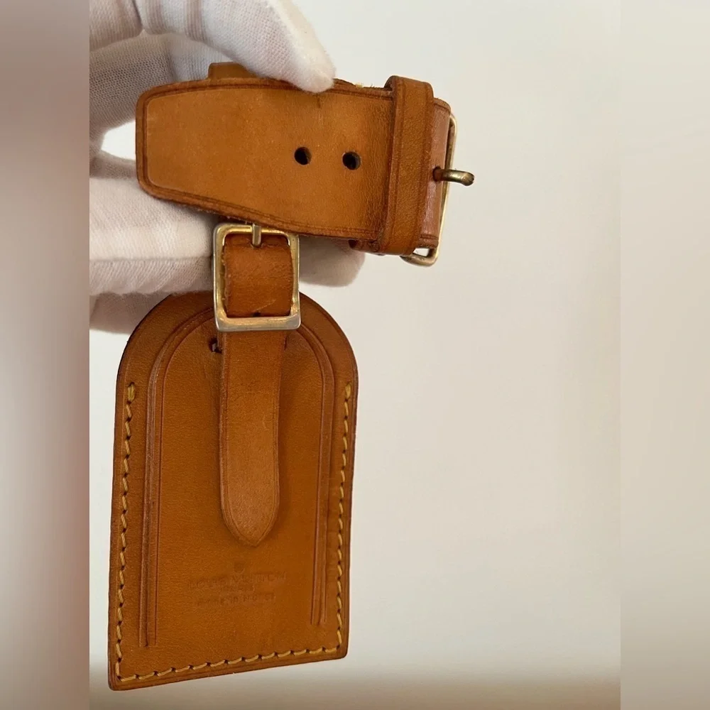 Louis Vuitton Luggage Tag with Poignet EUC Vintage Authenticity Guarantee